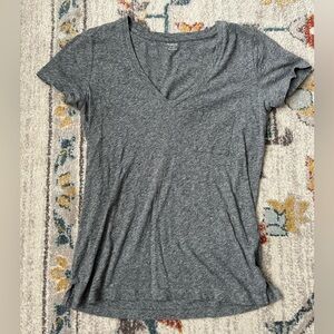 Madewell V neck Whisper T with pocket